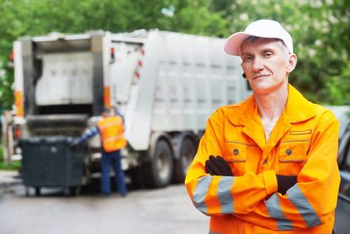 Commercial waste removal team in Earls Court